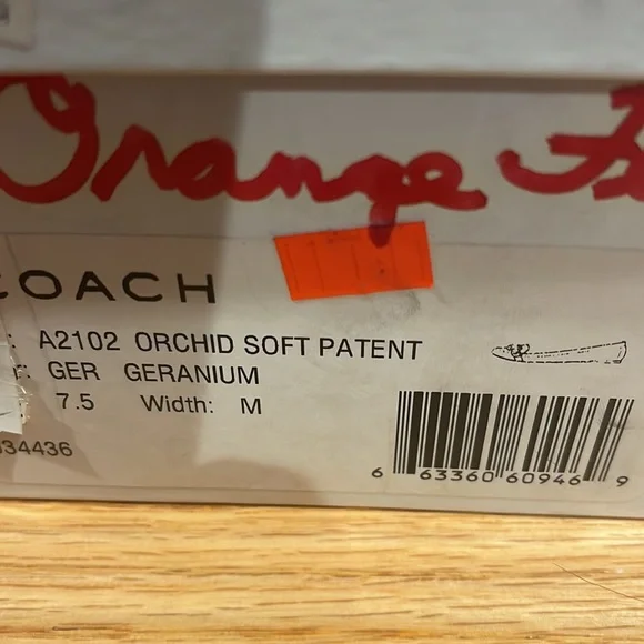 COACH Orchid Geranium Soft Patent Leather Loafers - Picture 9 of 9